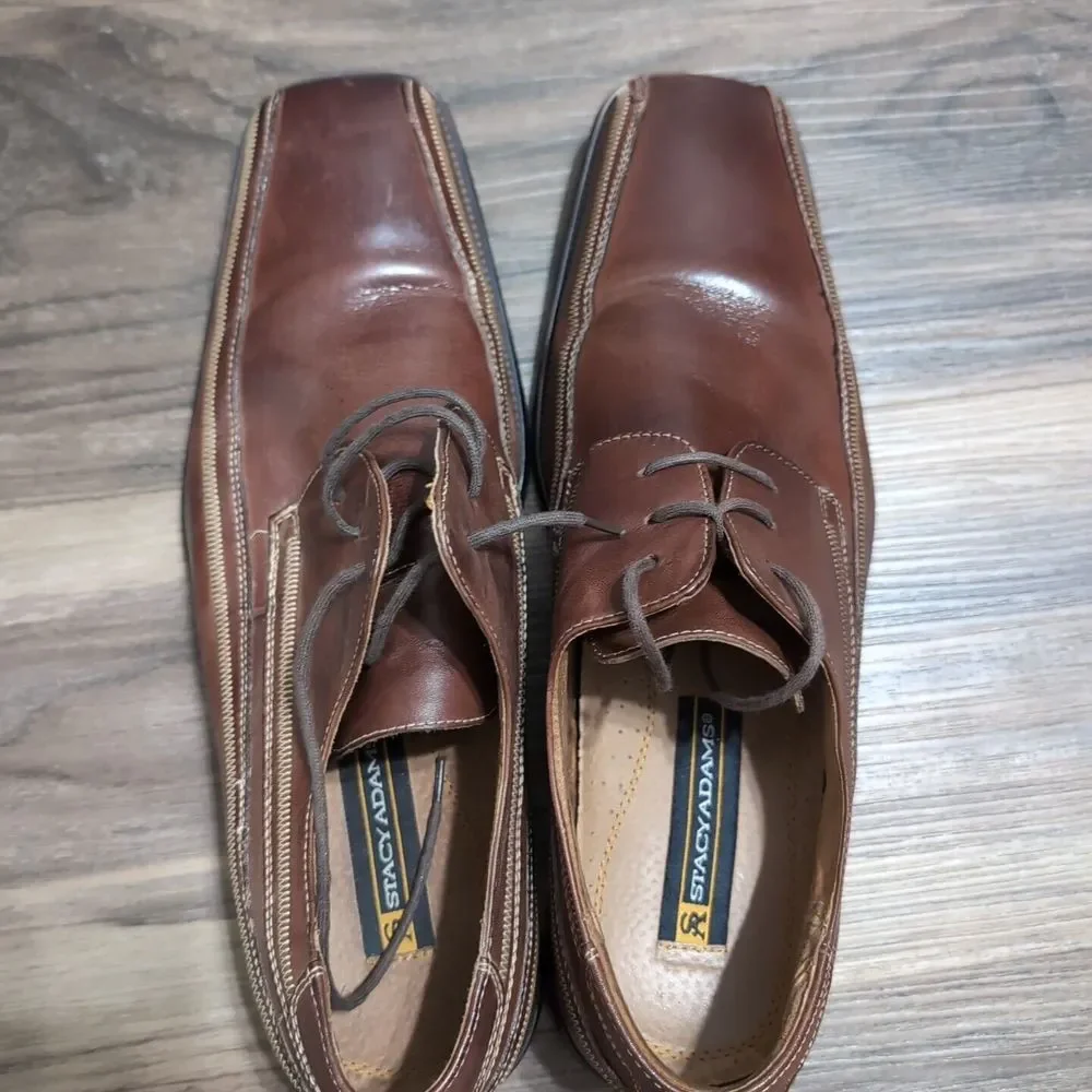 Stacy Adams Men's Dress Shoes Genuine Leather Size‎ 10.5m